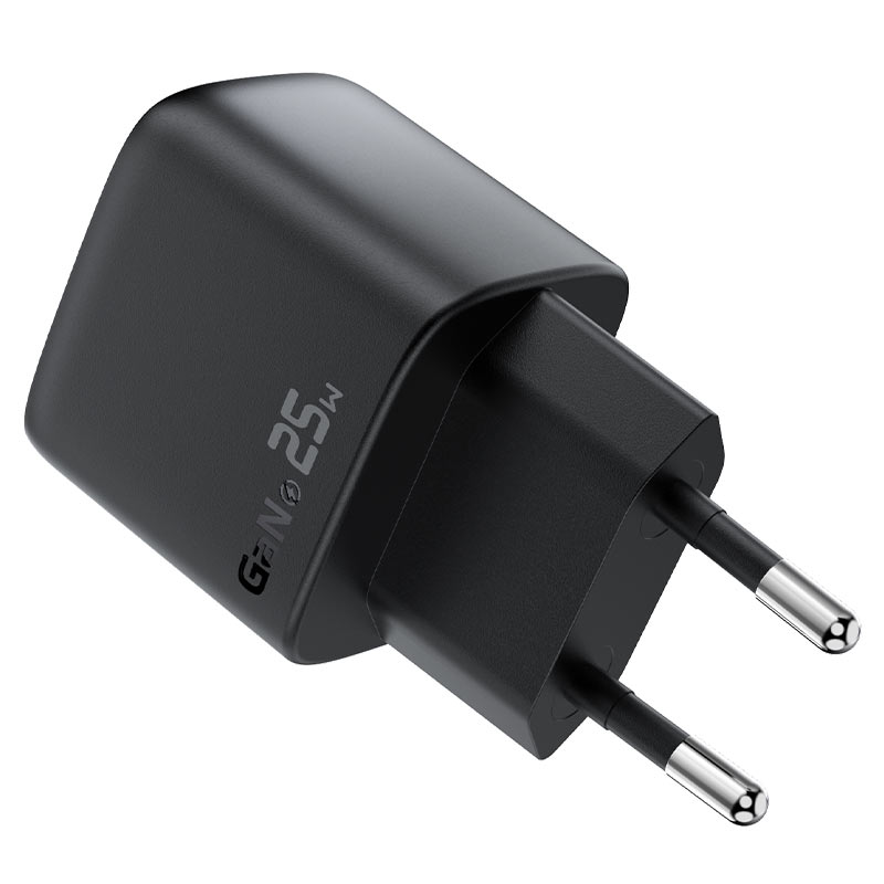 Cargador GaN 25W USB-C + USB-A con Pantalla LED Digital Acefast A114 — a114 plug