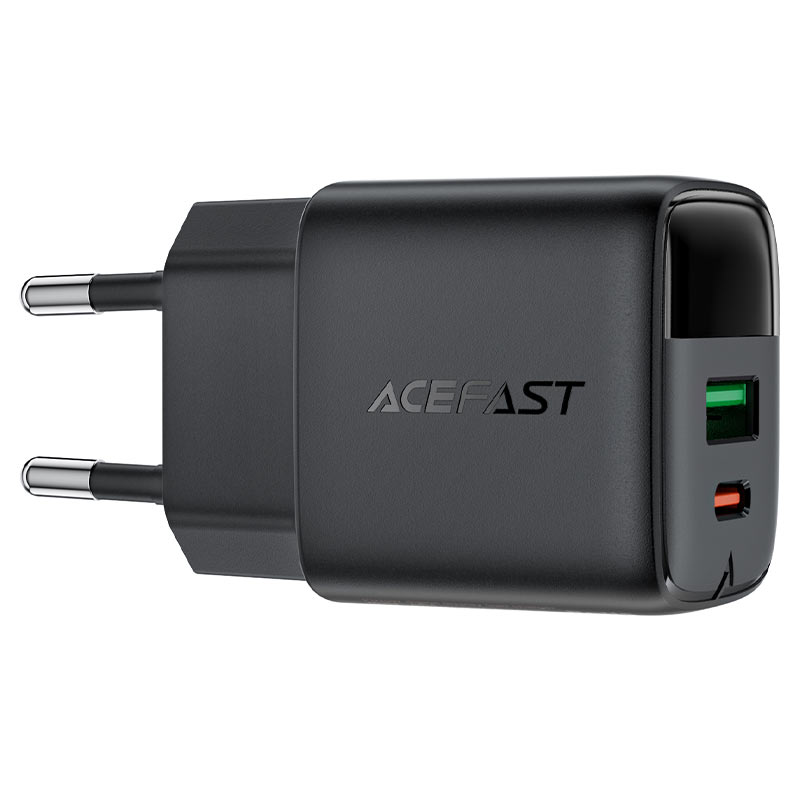 Cargador GaN 25W USB-C + USB-A con Pantalla LED Digital Acefast A114 — a114 shell