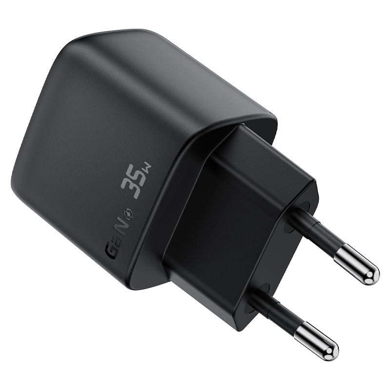 Cargador GaN 35W USB-C + USB-A con Pantalla LED Digital Acefast A116 — a116 plug