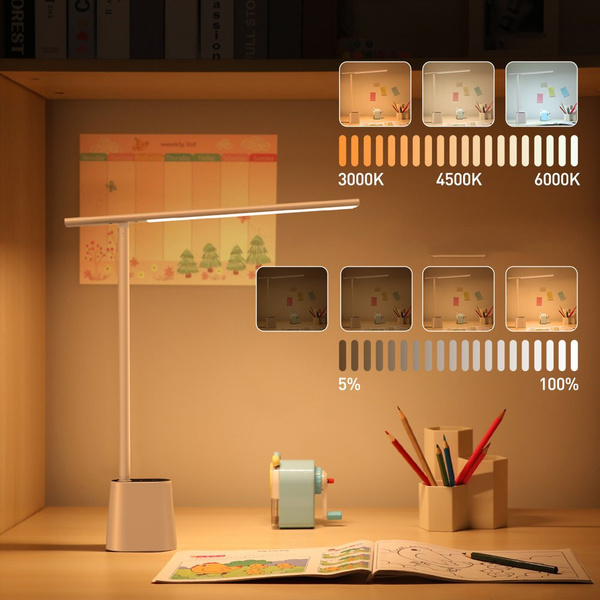 Baseus Smart Eye Lampe de Bureau LED Pliable Rechargeable — baseus lampara 18