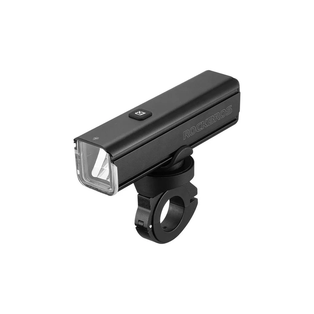 Luz dianteira de bicicleta ROCKBROS RHL1000 de 1000 lúmenes recarregável por USB-C com suporte de guiador